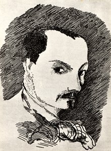 Charles Baudelaire 1821-1867 autorstwa Henri de Toulouse Lautrec