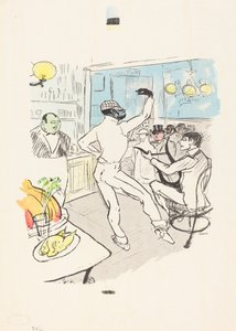 Taniec czekolady w barze Achille autorstwa Henri de Toulouse Lautrec