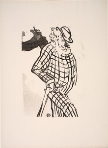 Angielski ekscentryczny komik autorstwa Henri de Toulouse-Lautrec