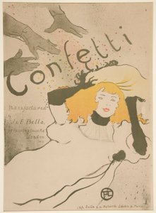 Konfetti autorstwa Henri de Toulouse Lautrec