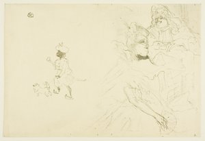 Okładka dla przykładu zakochanej Ninon de Lenclos autorstwa Henri de Toulouse Lautrec