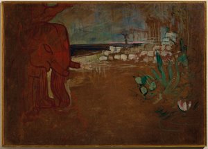 Indyjskie dekoracje do „Terracotta Cart”, model zestawu do Théâtre de l