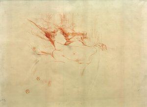 Spać autorstwa Henri de Toulouse Lautrec