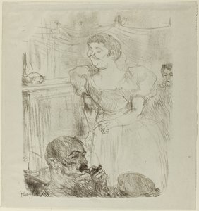 Di ti Fellow, angielska piosenkarka w kawiarni-koncercie autorstwa Henri de Toulouse Lautrec