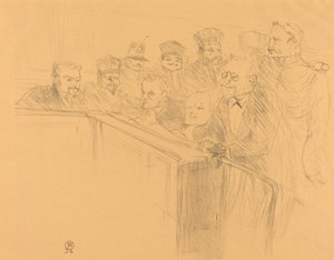 Osadzanie Dupas autorstwa Henri de Toulouse Lautrec