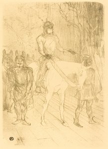 Wejście Brasseur w "Chilperic" autorstwa Henri de Toulouse Lautrec