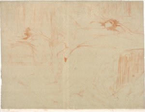 Kobieta na plecach, zmęczenie autorstwa Henri de Toulouse Lautrec