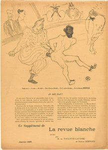 Footit i Chocolat (Footit et Chocolat) [po lewej stronie] autorstwa Henri de Toulouse Lautrec