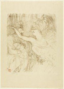 Guy i Mealy w filmie "Paris qui Marche autorstwa Henri de Toulouse-Lautrec