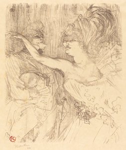 Guy i Mealy spacerują po Paryżu Guy i Mealy spacerują po Paryżu, 1898. autorstwa Henri de Toulouse Lautrec