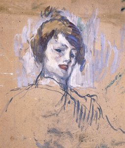 Głowa kobiety, 1896 autorstwa Henri de Toulouse Lautrec