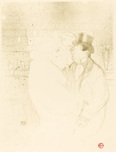 Ida Heath w barze (Ida Heath au bar) autorstwa Henri de Toulouse Lautrec