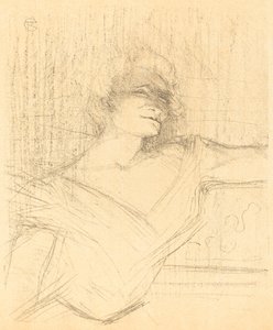 W „La glu” (w „La glu”) autorstwa Henri de Toulouse Lautrec