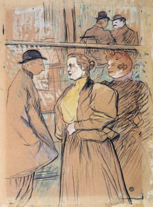 W Moulin Rouge, XIX wiek autorstwa Henri de Toulouse Lautrec