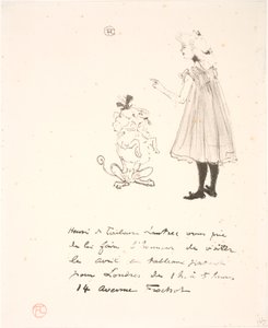 Zaproszenie na wystawę autorstwa Henri de Toulouse Lautrec