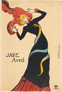 Jane Avril autorstwa Henri de Toulouse Lautrec