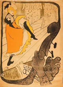 Jane Avril, 1893 r. autorstwa Henri de Toulouse Lautrec