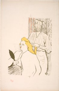 Fryzura. Bezpłatny program teatralny autorstwa Henri de Toulouse Lautrec