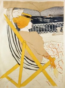 La Passagere du 54 ou Promenade en Yacht autorstwa Henri de Toulouse Lautrec