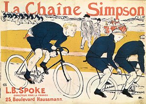 The Simson Chain, plakat reklamowy, 1896.