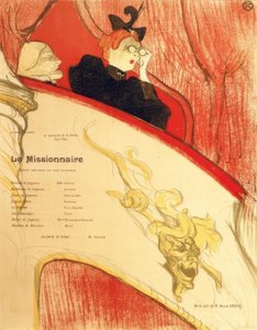 Loża przy złotej mascron autorstwa Henri de Toulouse Lautrec