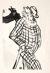 Koncert w kawiarni: American Singer autorstwa Henri de Toulouse-Lautrec