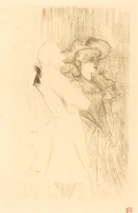 Pożyczkodawca i Auguez w „La chanson de fortunio” (Pożyczkodawca i Auguez w „La chanson de fortunio”) autorstwa Henri de Toulouse Lautrec