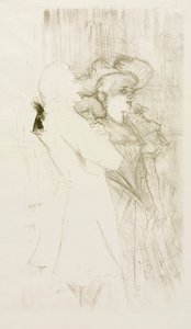 Pożyczkodawca i Auguez w „Pieśń fortuny” autorstwa Henri de Toulouse-Lautrec