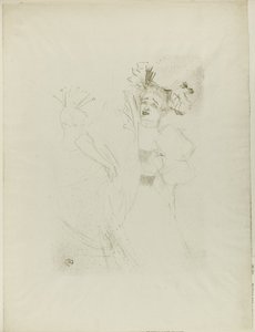 Pożyczkodawca w Chilpéric, pełna twarz autorstwa Henri de Toulouse-Lautrec