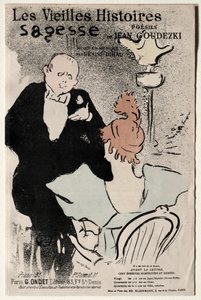 Stare historie: mądrość autorstwa Henri de Toulouse-Lautrec