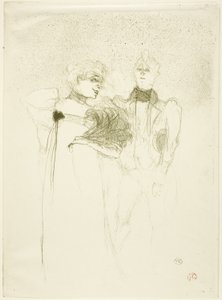 Mademoiselle Lender, w Madam Satan autorstwa Henri de Toulouse-Lautrec