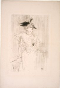 Panna Marcelle Pożyczkodawca, stojąca autorstwa Henri de Toulouse-Lautrec