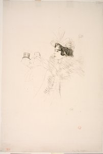 Miss May Belfort au Irish American Bar, Rue Royale autorstwa Henri de Toulouse-Lautrec