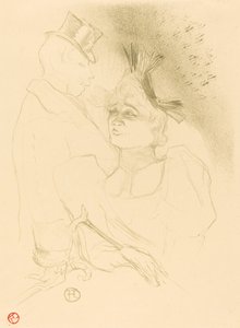SM. Pożyczkodawca i Baron (Mlle. Pożyczkodawca i Baron) autorstwa Henri de Toulouse Lautrec