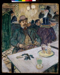 Monsieur Boileau w kawiarni, 1893 autorstwa Henri de Toulouse Lautrec