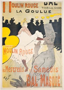 Moulin Rouge La Goulue autorstwa Henri de Toulouse Lautrec