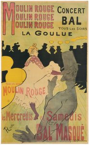 Moulin Rouge, La Goulue autorstwa Henri de Toulouse-Lautrec