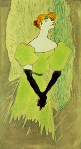 Portret Yvette Guilbert autorstwa Henri de Toulouse Lautrec