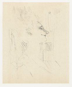 Portret van aktorki Yvette Guilbert w Soularde Yvette Guilbert Soularde Yvette Guilbert: seria angielska (tytuł serii) autorstwa Henri de Toulouse Lautrec