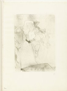 Portret piosenkarki Marcelle Lender tańczącej bolero w operze Chilpéric Pożyczkodawca de dos dansant le bolero autorstwa Henri de Toulouse Lautrec