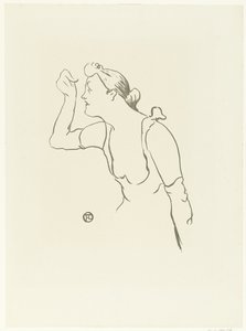 Portret piosenkarki Pauli Brebion Koncert Le cafe (tytuł serialu) autorstwa Henri de Toulouse Lautrec