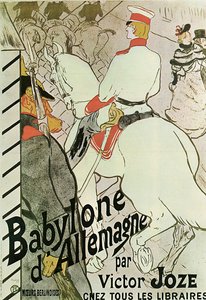 Plakat do Księgi Babylone dAllemagne autorstwa Victora Joze, 1894.
