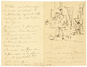 Princeteau i Lautrec autorstwa Henri de Toulouse Lautrec