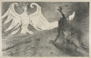Projekt Frontispiece do: Au pied du Sinaï autorstwa Henri de Toulouse-Lautrec