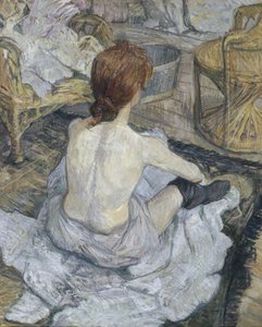 Rousse, znany również jako La Toilette autorstwa Henri de Toulouse Lautrec