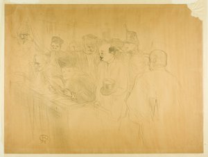 Proces Artona (trzecia płyta) autorstwa Henri de Toulouse Lautrec