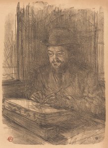 Drobny grafik Adolphe Albert autorstwa Henri de Toulouse Lautrec