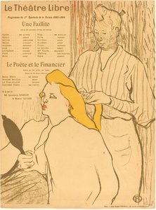 Fryzjer - Program dla Teatru Wolnego autorstwa Henri de Toulouse Lautrec