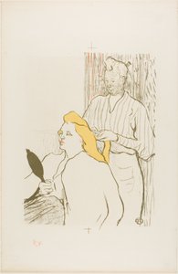 Fryzjer, program dla Théâtre Libre autorstwa Henri de Toulouse Lautrec