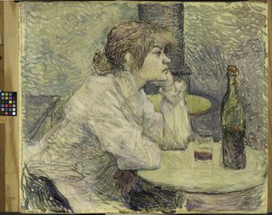 Kac (Suzanne Valadon) 1887-89 autorstwa Henri de Toulouse Lautrec